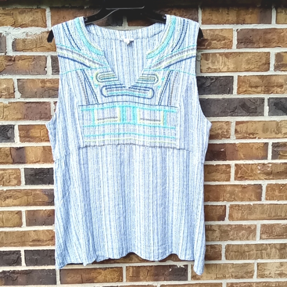 Tribal Jeans Boho Sleeveless Top